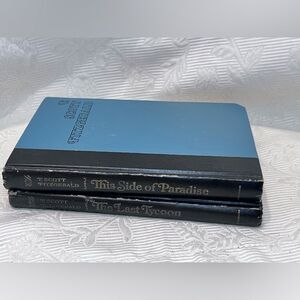 Lot 2 This Side of Paradise & The Last Tycoon F.Scott Fitzgerald Vtg 1948, 1969